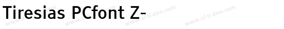 Tiresias PCfont Z字体转换